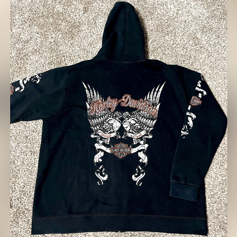 Women’s Harley Davidson Zip Up Sweatshirt